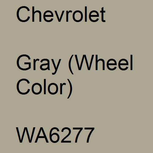 Chevrolet, Gray (Wheel Color), WA6277.